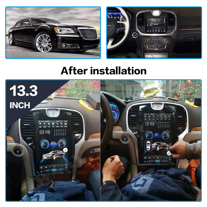 estéreo 2013-2019 de Carplay da navegação de Chrysler GPS do autorrádio 300C auto