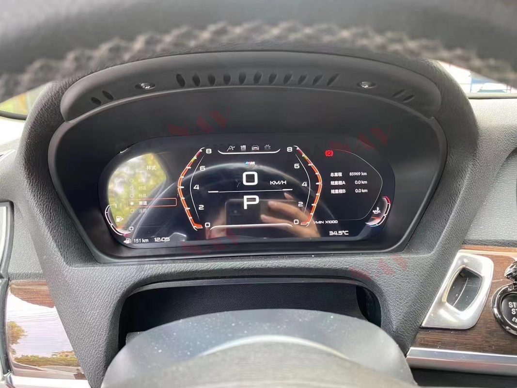 Painel de carro LCD personalizado cluster digital construído em 1DIN para BMW E60 E70 E71