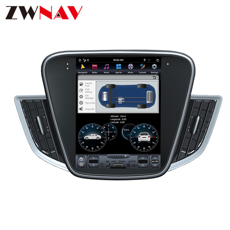 Rádio de carro 2016-2018 Tesla Style Chevrolet Cavalier Multimedia Player GPS Navigation DSP Stereo