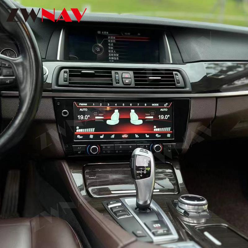 Ar condicionado de carro LED com tela de toque digital painel AC para BMW 5 G30 G31