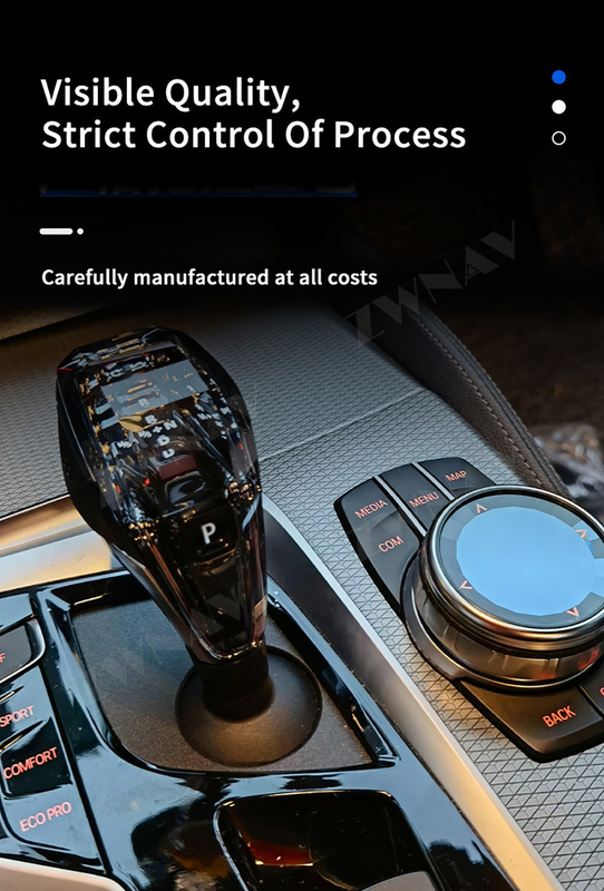 Botão de Crystal Handle Car Gear Shift para BMW deslocador principal da alavanca da vara da alavanca de 7 séries
