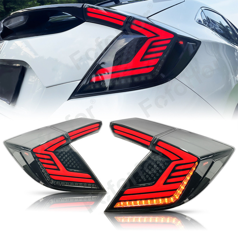 Do conjunto cívico da lâmpada de cauda do diodo emissor de luz de 2 compartimentos da geração da cauda Light2016-2021For Honda 10 do carro direção de fluência giratória