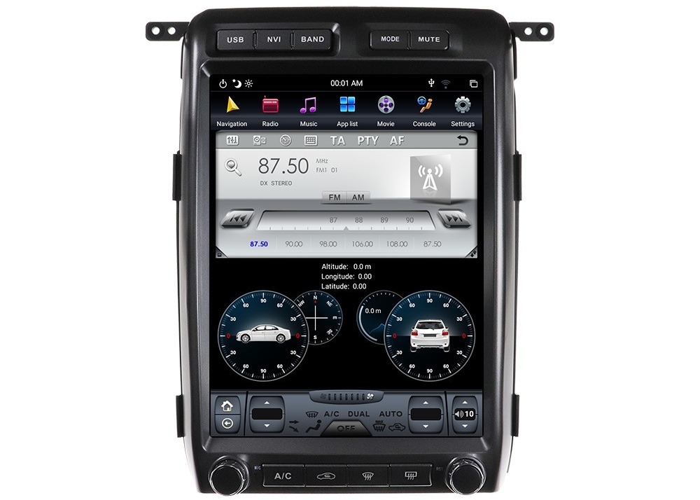 Tela táctil Ford Raptor F150 Carplay da polegada HD da unidade PX6 13 da cabeça de Android do carro 64GB
