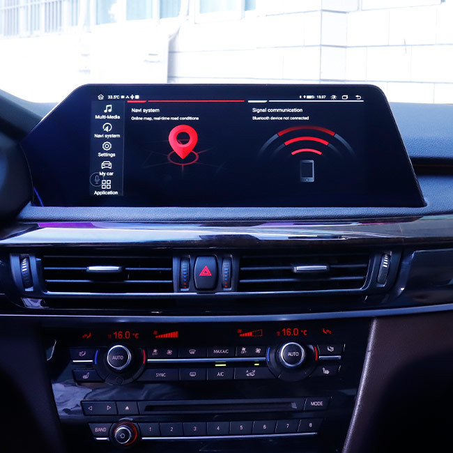 2009 2016 ruído da unidade principal de X5 BMW Sat Nav Android 10 único 12,3 polegadas