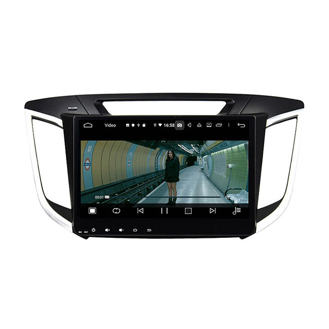 Sistema de navegação do carro de Android 9 do ruído da unidade da cabeça de BT5.0 IX25 Hyundai único
