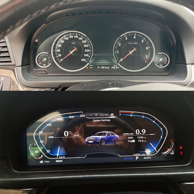 Exposição do painel de Linux BMW Digital para a unidade de conjunto do instrumento do LCD do carro de BMW