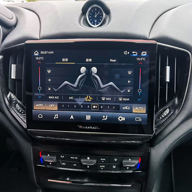 Jogador de 2 multimédios estereofônico de GPS do receptor de Android do ruído auto para Maserati Ghibli 2017-2020